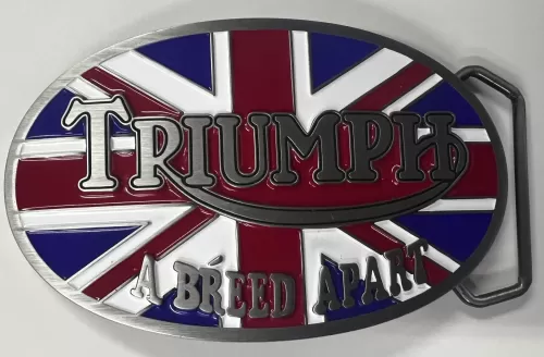 Triumph Flag Pewter  Buckle