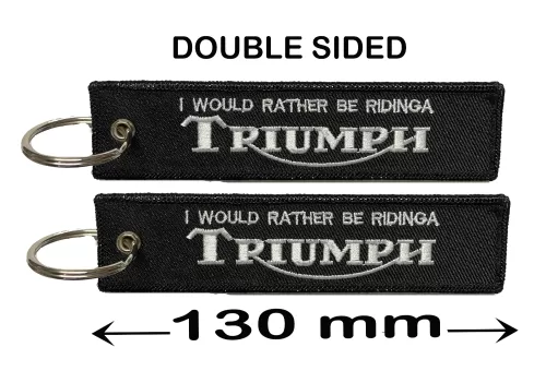 Triumph "Rather on" Key Tag/Flap