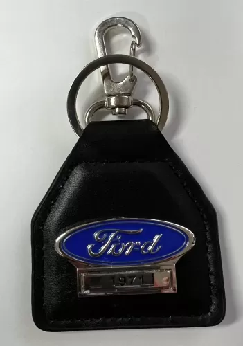 Ford Year Genuine Leather Keyring/Fob