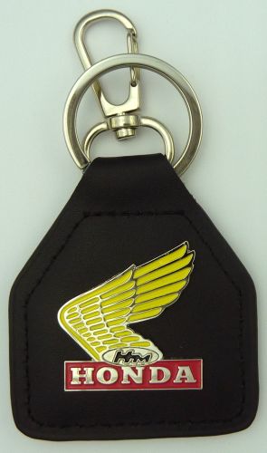 Yellow Wings One tonner Motorcycle Leather Keyring/fob