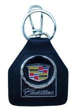 Cadillac Wreath Genuine Leather Keyring/Fob