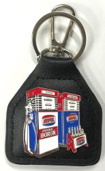 Ampol Boron Genuine Leather Keyring/Fob