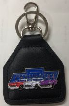 Chevrolet 55 56 57 Genuine Leather Keyring/Fob