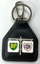 BP/COR Retro Genuine Leather Keyring/Fob