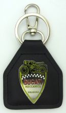 Ducati Mechanica Nostalgic Genuine Leather Keyring/Fob