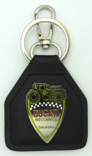 Ducati Mechanica Nostalgic Genuine Leather Keyring/Fob