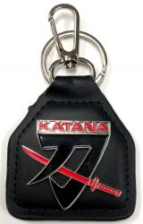 Katana Suzuki Genuine Leather Keyring/Fob