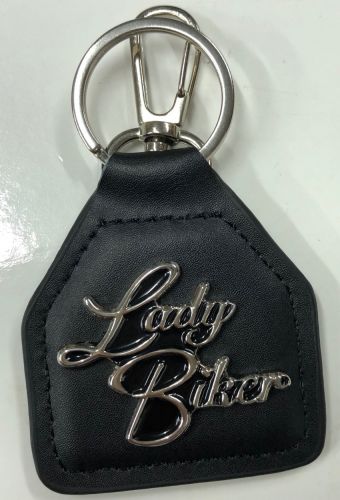 Lady Biker Genuine Leather Keyring/fob
