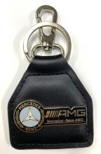 Mercedes AGM Metal Genuine Leather Keyring/fob