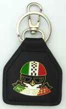 Moto Guzzi Helmet Genuine Leather Keyring/fob