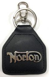 Norton Genuine Leather Keyring/Fob