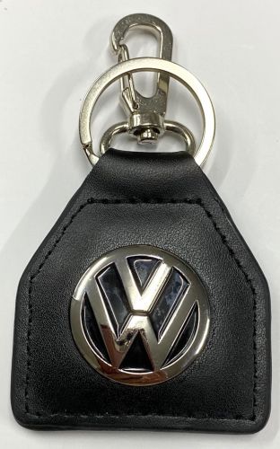 VW Logo Genuine Leather Keyring/Fob