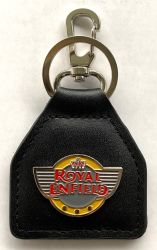 Royal Enfield Wings Genuine Leather Keyring/Fob