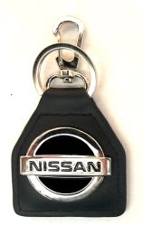 Nissan New Logo Genuine Leather Keyring/fob