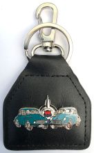 Morris Duo Genuine Leather Keyring/Fob