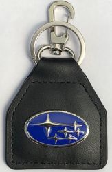 Subaru Logo Genuine Leather Keyring/Fob