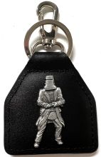 Ned Kelly Leather Keyring/Fob