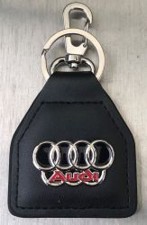 Audi Metal Leather Keyring/Fob