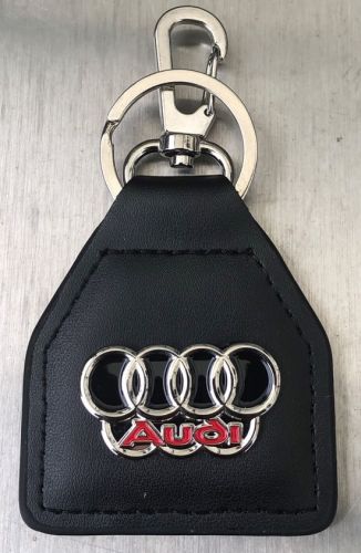 Audi Metal Leather Keyring/Fob