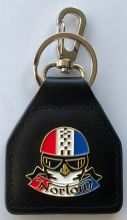 Norton Racing HelmeGenuine Leather Keyring/Fob