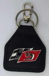 Holden Maloo HSV R8 Twin Flags  Genuine Leather Keyring/Keyfob