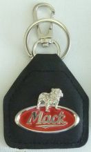 Mack Truck Genuine Leather KeyringKeyfob