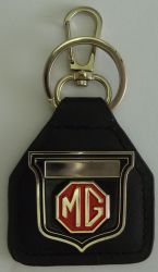 MG Grill Year Genuine Leather Keyring/Fob