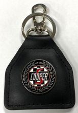 Cooper Wreath Genuine Leather Keyring/Fob