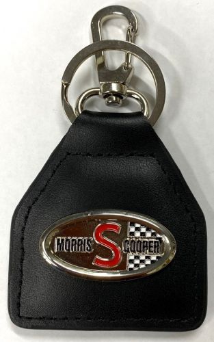Morris S Oval Genuine Leather Keyring/fob