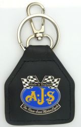 AJS Genuine Leather keyring/Fob