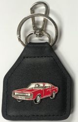 Valiant Charger Genuine Leather Keyring/fob