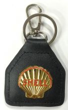 Shell Genuine Leather Keyring/Fob