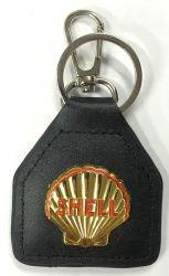 Shell Genuine Leather Keyring/Fob