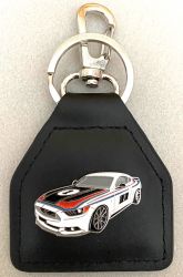Ford Tickford No1 Mustang Genuine Leather Keyfob/ring