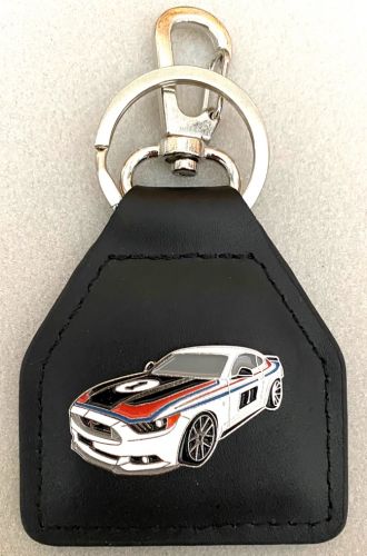 Ford Pickford No1 Mustang Genuine Leather Keyfob/ring