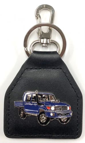Landcruiser 70 Series Double Cab Genuine Leather Keyring/Fob