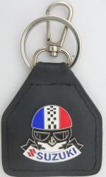 Suzuki Helmet Tri colour Keyring KeyFob