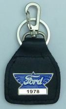 Ford Year Genuine Leather Keyring/Fob