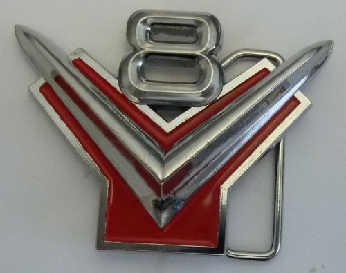 V8 CHROME PLATED Belt Buckle