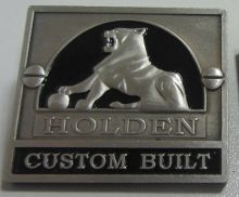 Holden Custom Built Badge