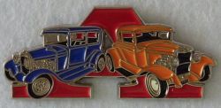 Model A Twin HotRods Badge Lapel-pin