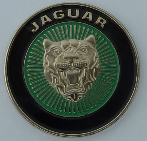 Jaguar Green Round Emblem Badge