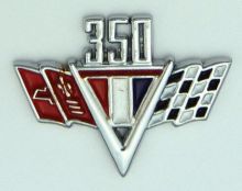 Chevrolet 350 Flags  Lapel Pin / Badge