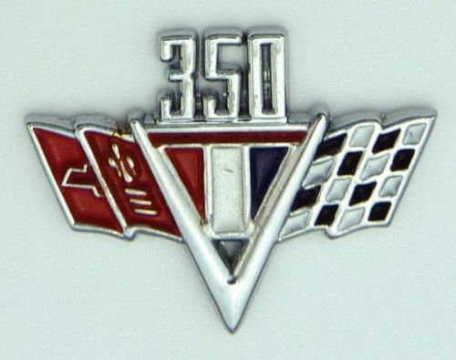 Chevrolet 350 Flags  Lapel Pin / Badge