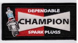 Champion Spark Plugs Oblong Coth Patch