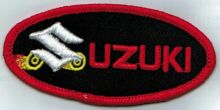 Suzuki Oval Wheels Embroiderd Patch