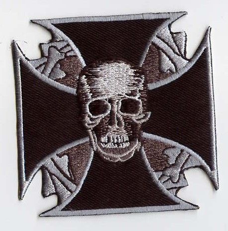 Maltese Skull Patch