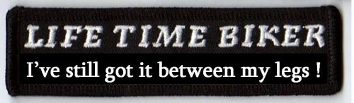 Life Time Biker Patch