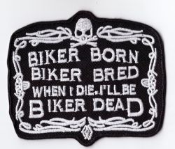 Biker Born Patch