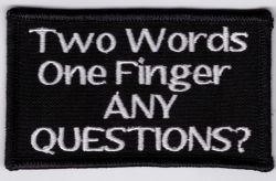 2 Words 1 Finger Patch